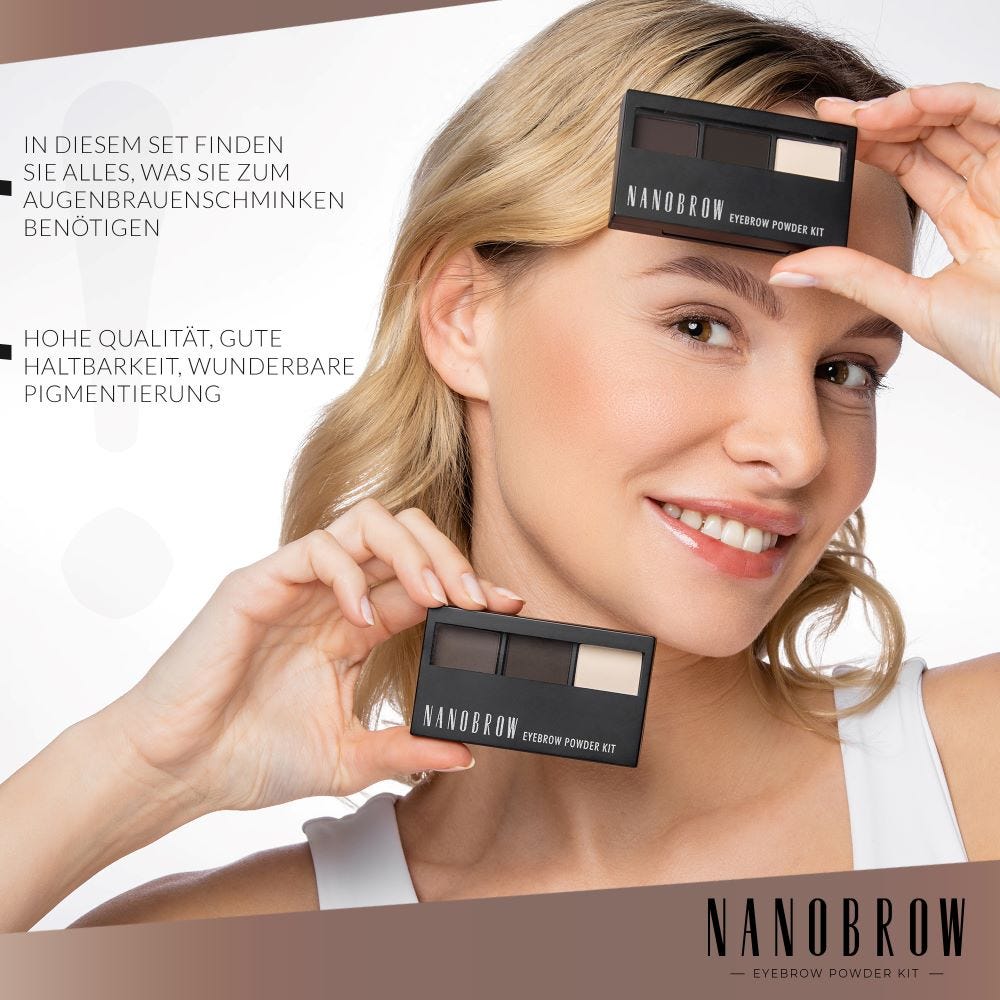 Nanobrow Eyebrow Powder Kit Dark 4 g