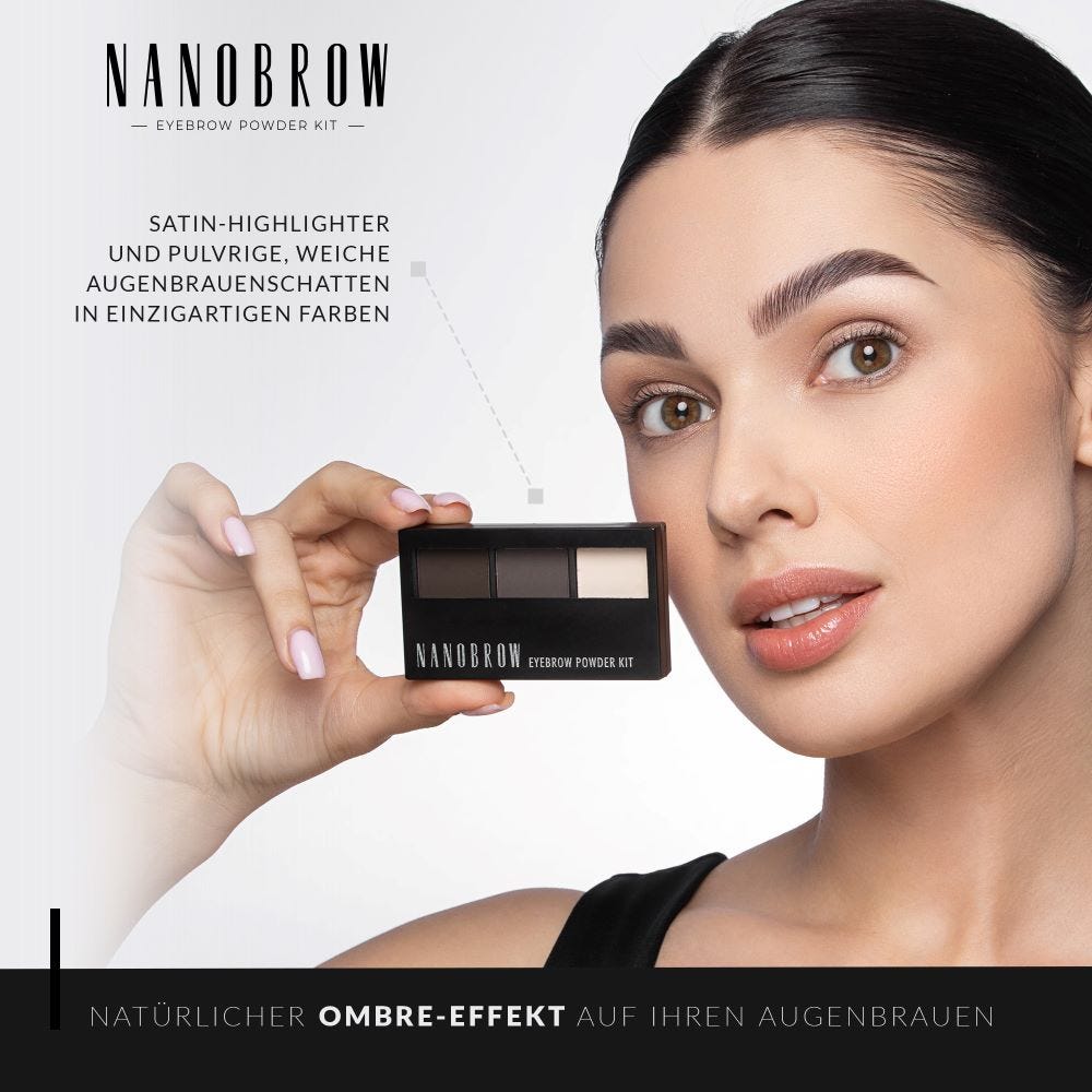 Nanobrow Eyebrow Powder Kit Dark 4 g