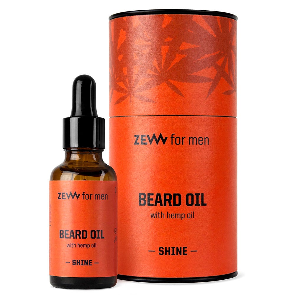 ZEW for Men Beard Oil with Hemp Oil shine 30 ml 