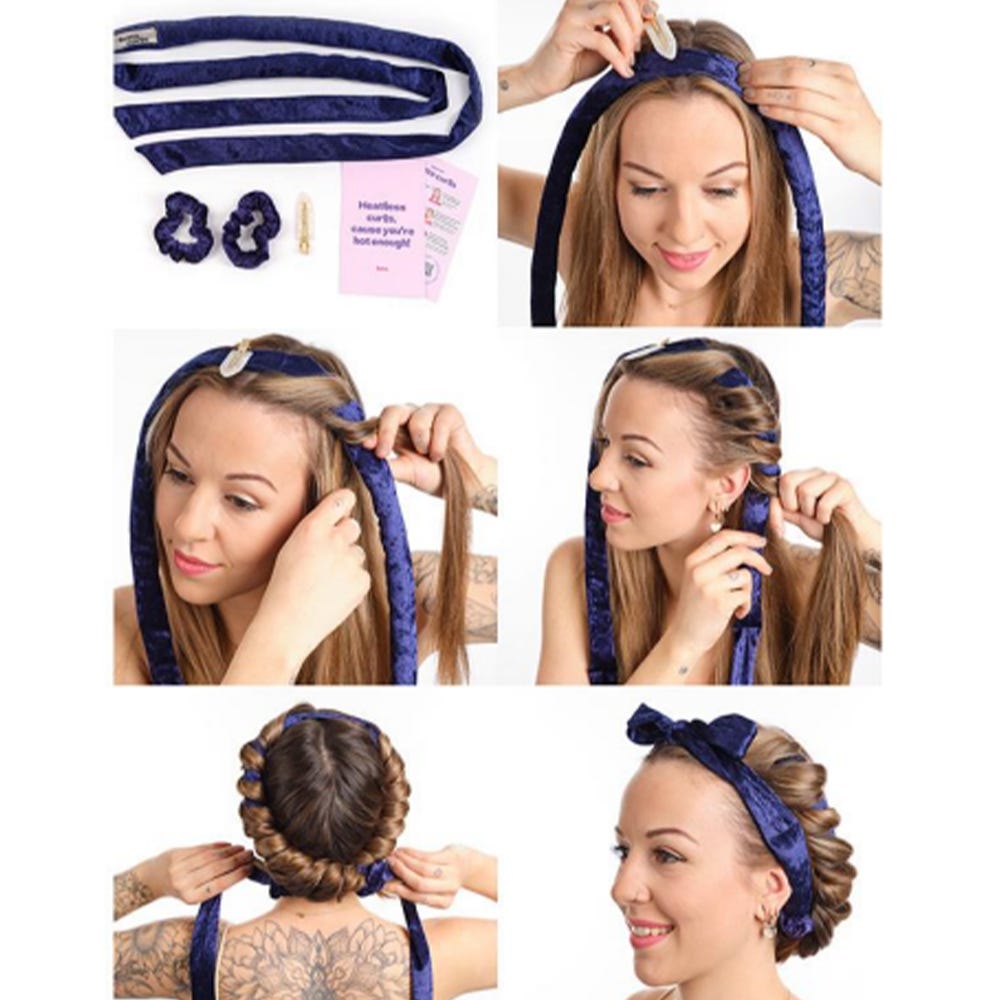Lotta Curls Lockenband Royal Black