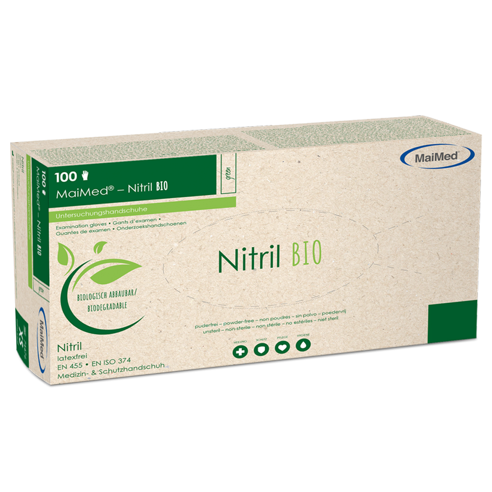 MaiMed-Nitril BIO Größe M unsteril 100 Stück/Box