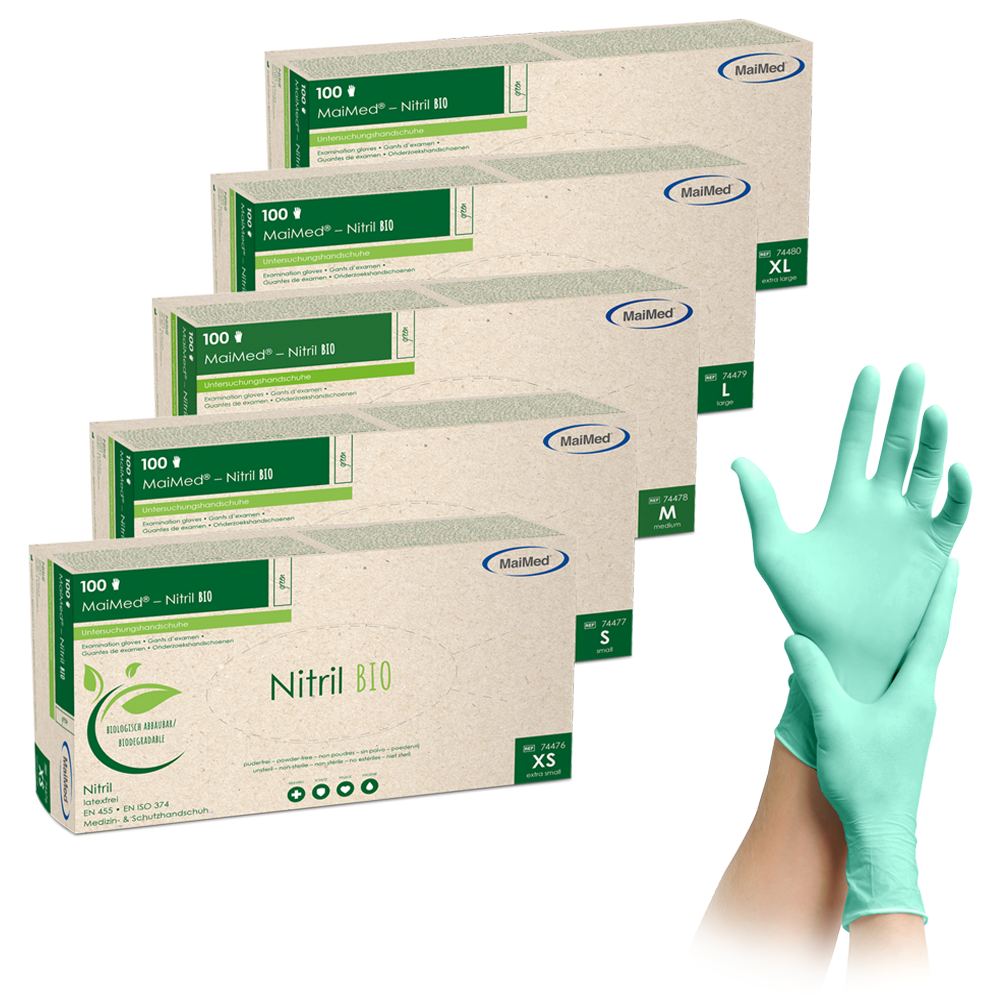 MaiMed-Nitril BIO Größe XL unsteril 100 Stück/Box