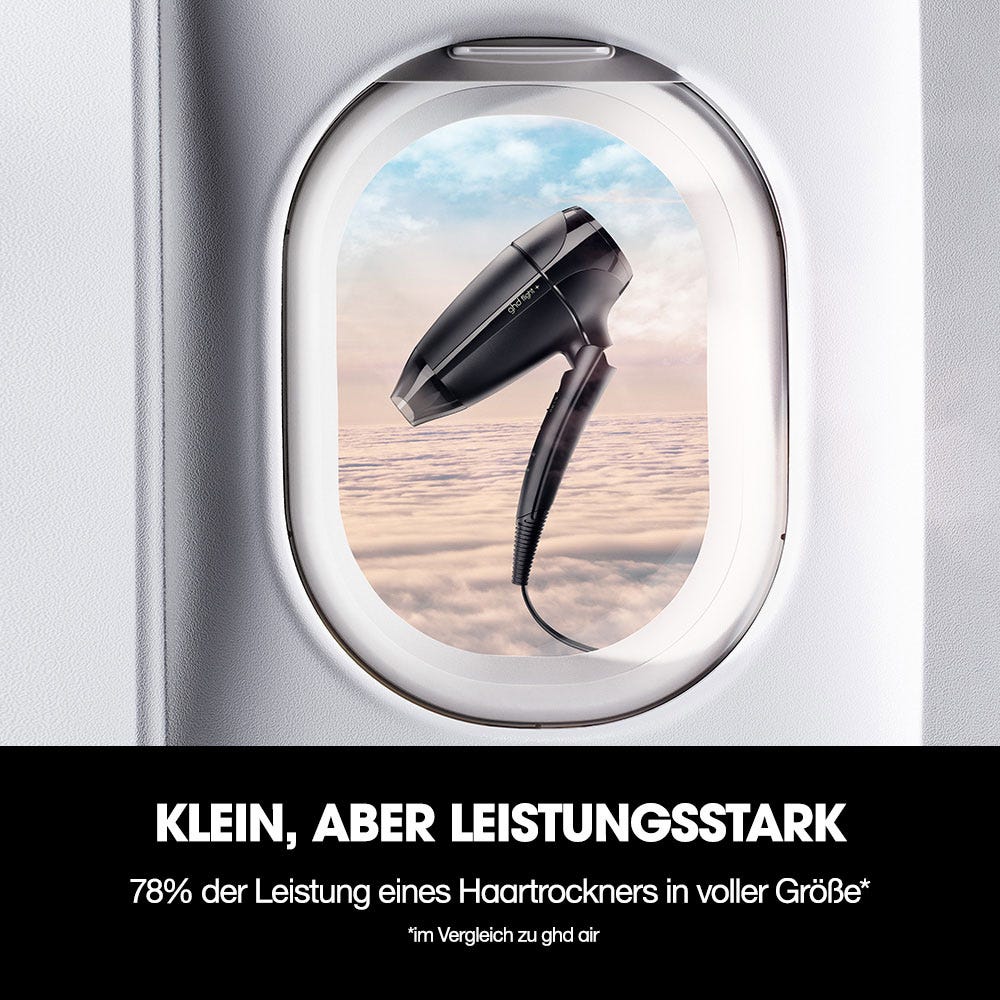 ghd flight+ Reisehaartrockner schwarz