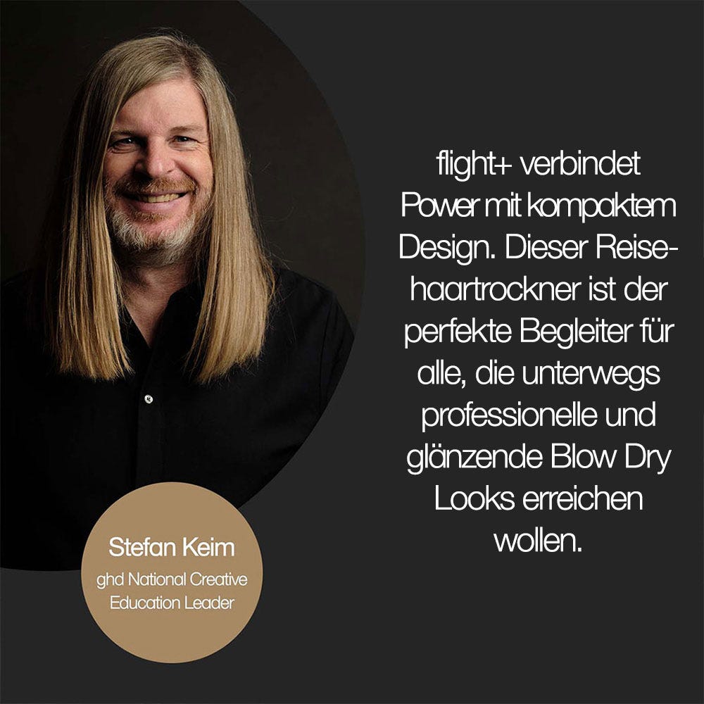 ghd flight+ Reisehaartrockner schwarz