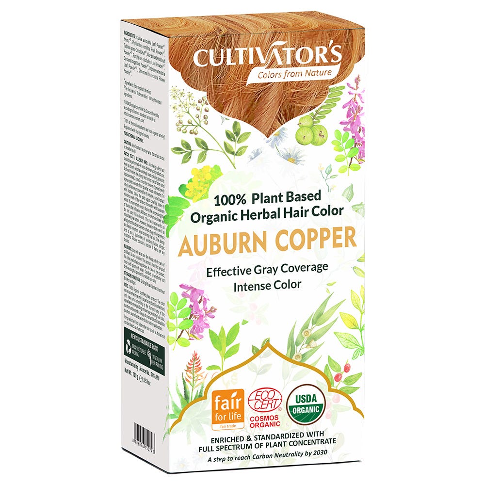 Cultivators Herbal Hair Color Auburn Copper 100 g 