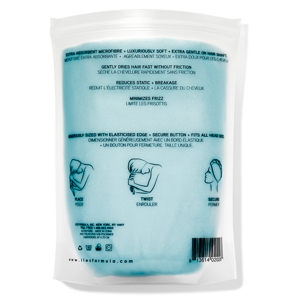 Iles Formula Hair Turban Handtuch - Blau