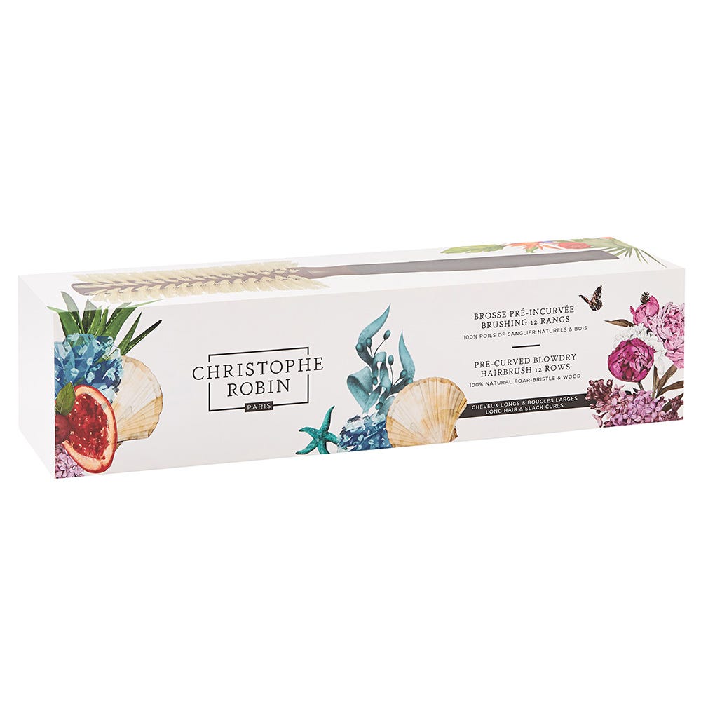 Christophe Robin Pre-curved Blowdry Hairbrush 12 rows