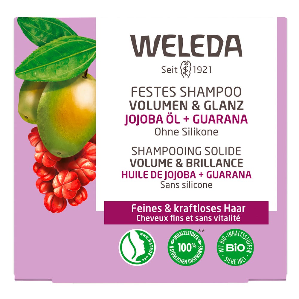 Weleda festes Shampoo Volumen & Glanz 50 g
