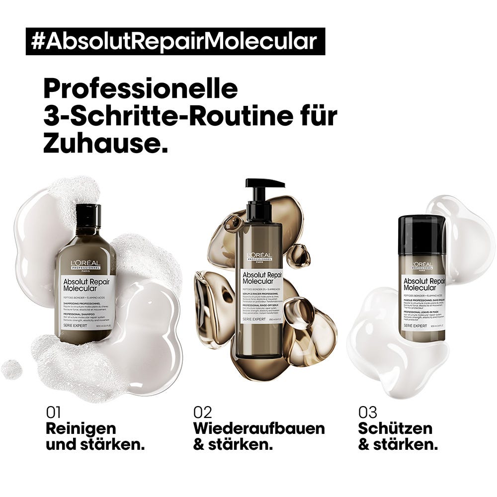 L'Oréal Professionnel Paris Serie Expert Absolut Repair Molecular Pflegetrio Bundle