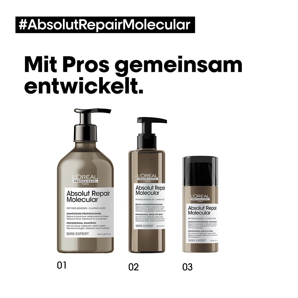 L'Oréal Professionnel Paris Serie Expert Absolut Repair Molecular Pflegetrio XL Bundle
