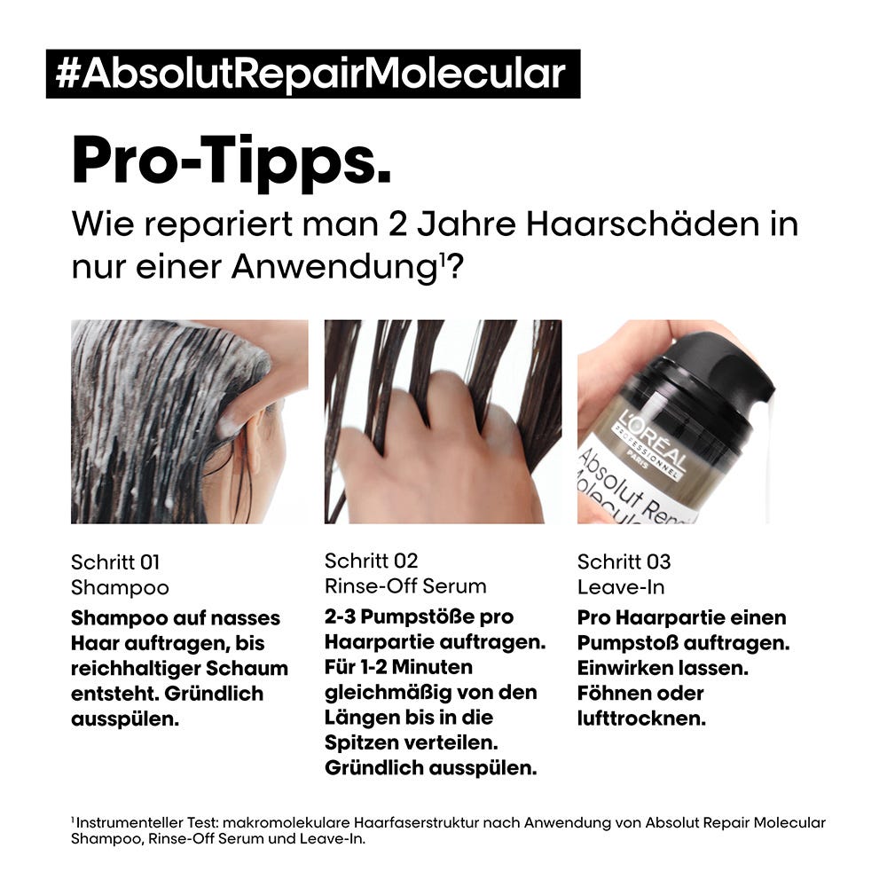L'Oréal Professionnel Paris Serie Expert Absolut Repair Molecular Pflegetrio XL Bundle