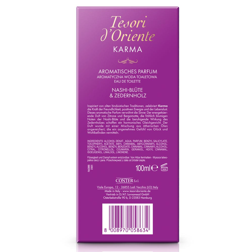 Tesori d' Oriente Eau de Toilette Karma 100 ml