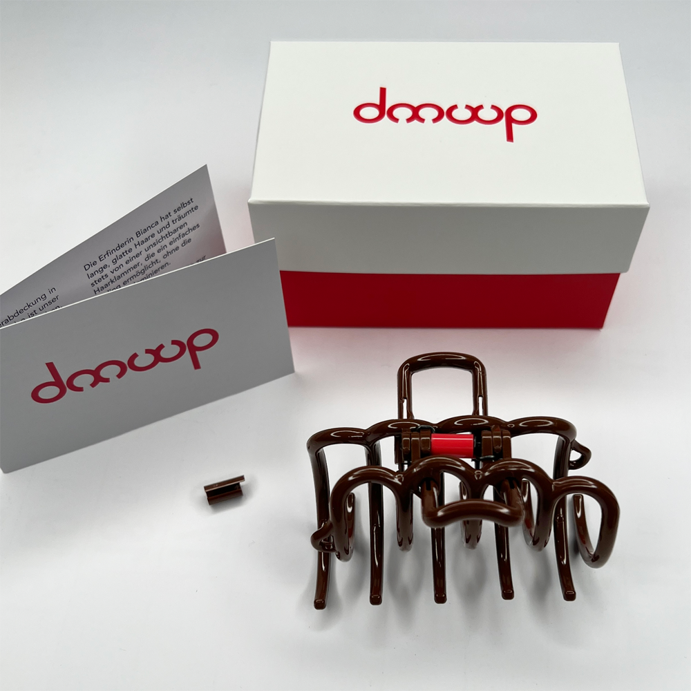 doouup Chocolate Brown Haarklammer