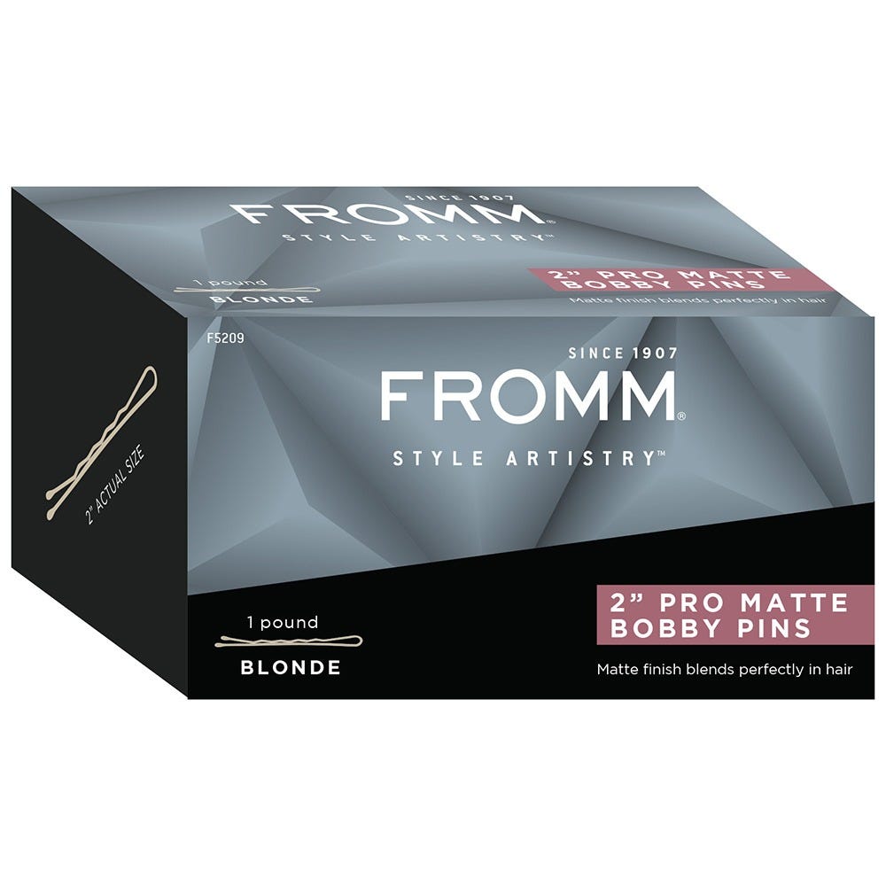 Fromm Essentials Haarklemmen Blond 2 Inch 600 Stück