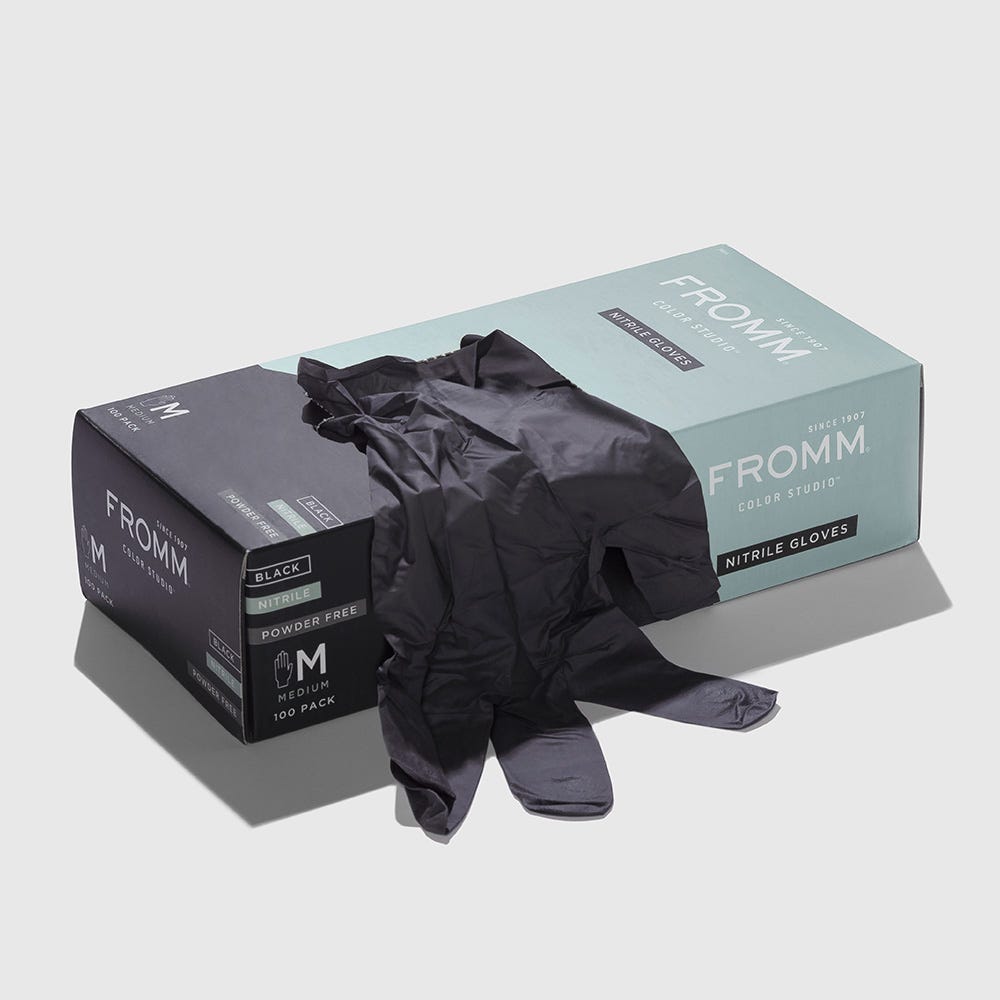 Fromm Nitrilhandschuhe Schwarz Small 100 Stück