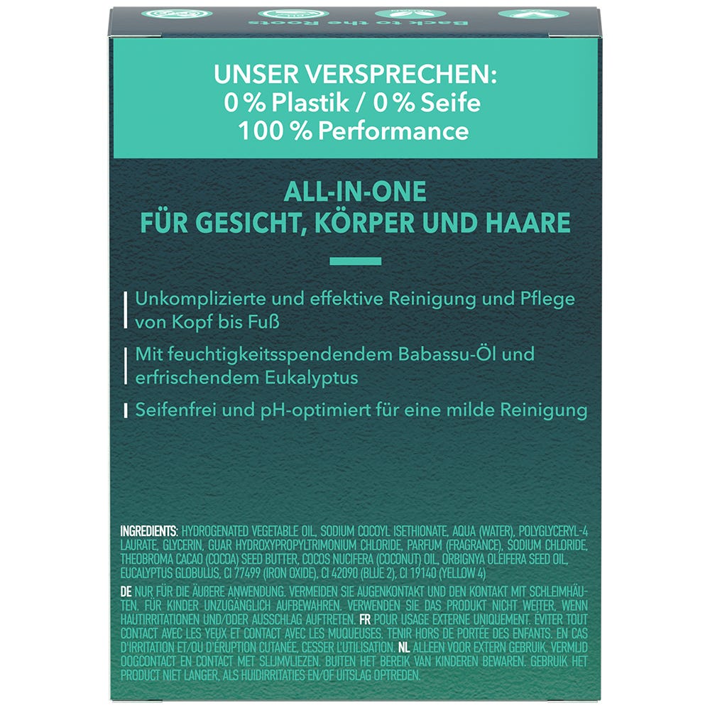 FOAMIE Men 3in1 Feste Duschpflege Back to the roots