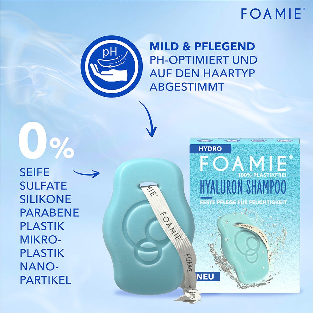 FOAMIE Festes Shampoo Hydro mit Hyaluron