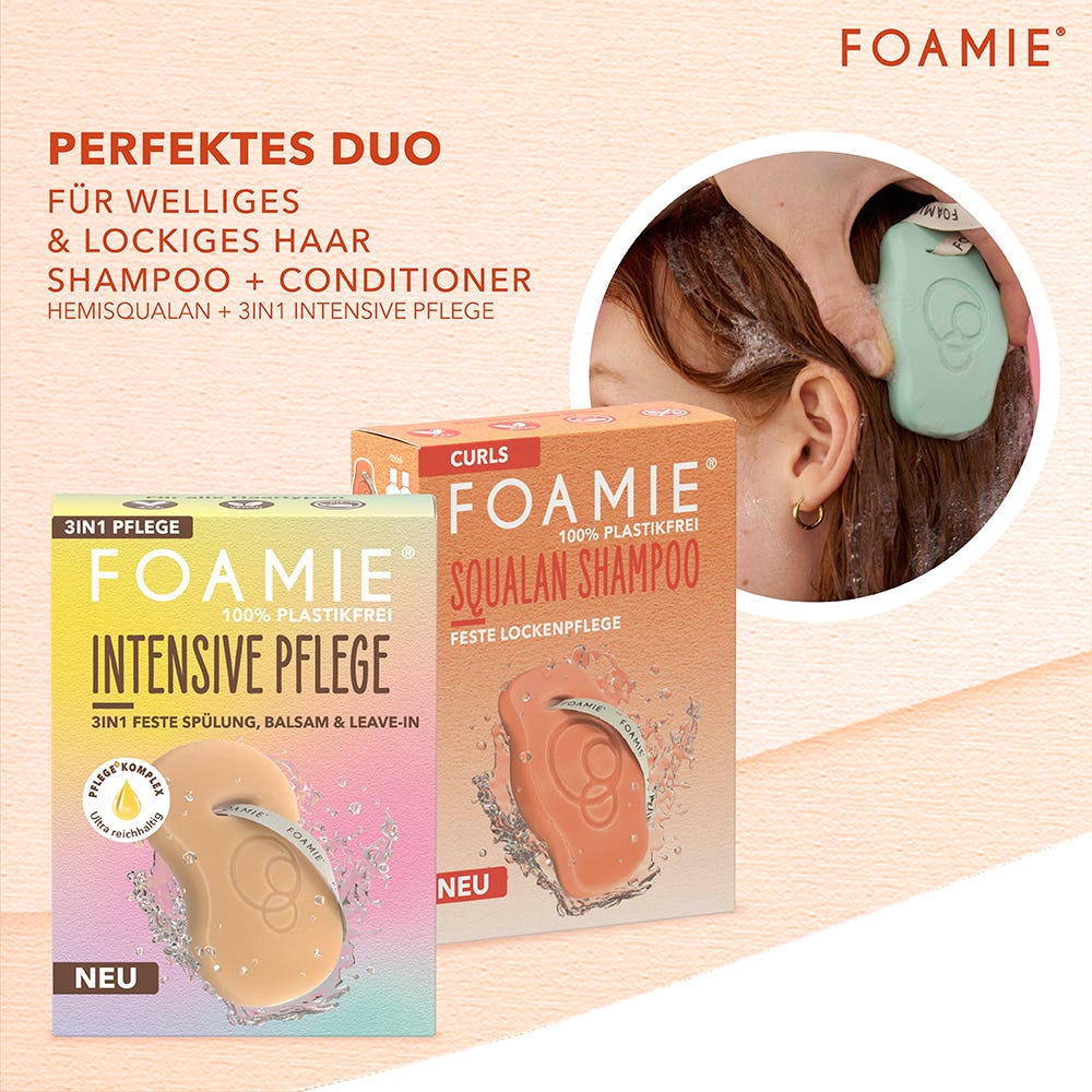 FOAMIE Festes Shampoo Curls mit Squalan