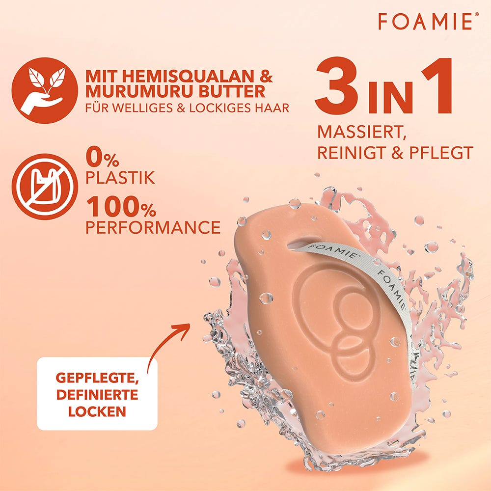 FOAMIE Festes Shampoo Curls mit Squalan