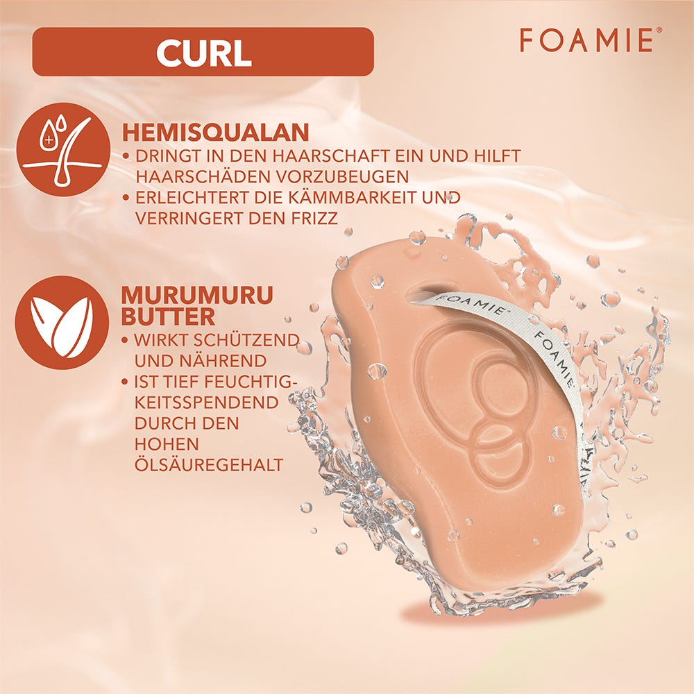 FOAMIE Festes Shampoo Curls mit Squalan