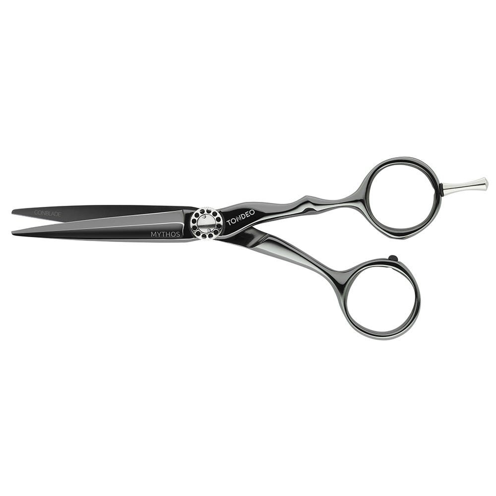 Tondeo Haarschneideschere MYTHOS BLACK Offset 5.5 CONBLADE