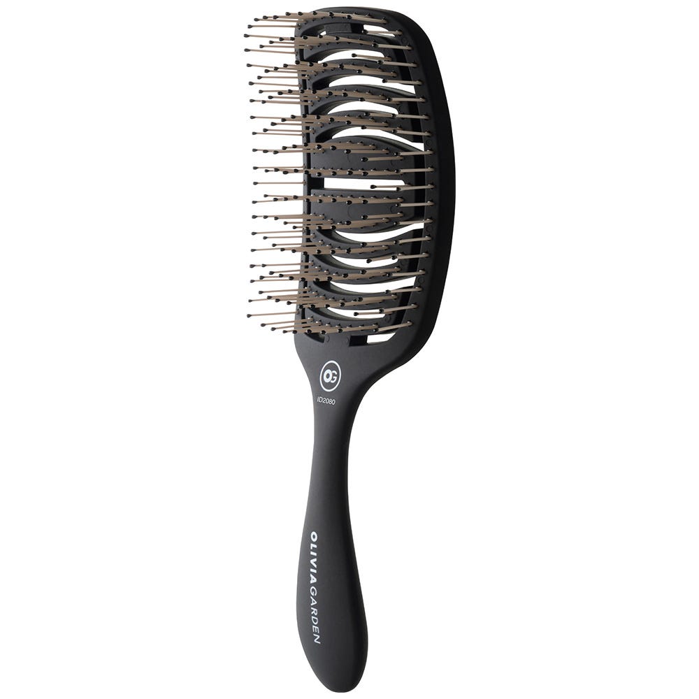 Olivia Garden Essential Care Flex Thick Hair Bristles Matt Black