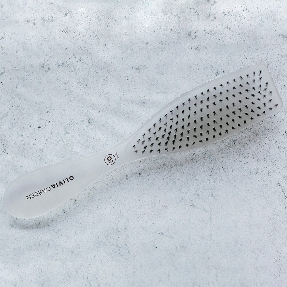 Olivia Garden Essential Style Wet Fine Hair Bristles Ice White