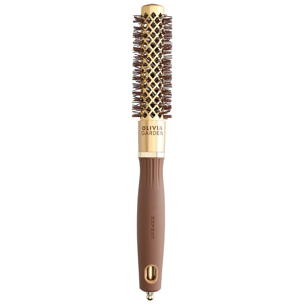 Olivia Garden Blowout Shine Wavy Bristles Gold & Brown 20mm