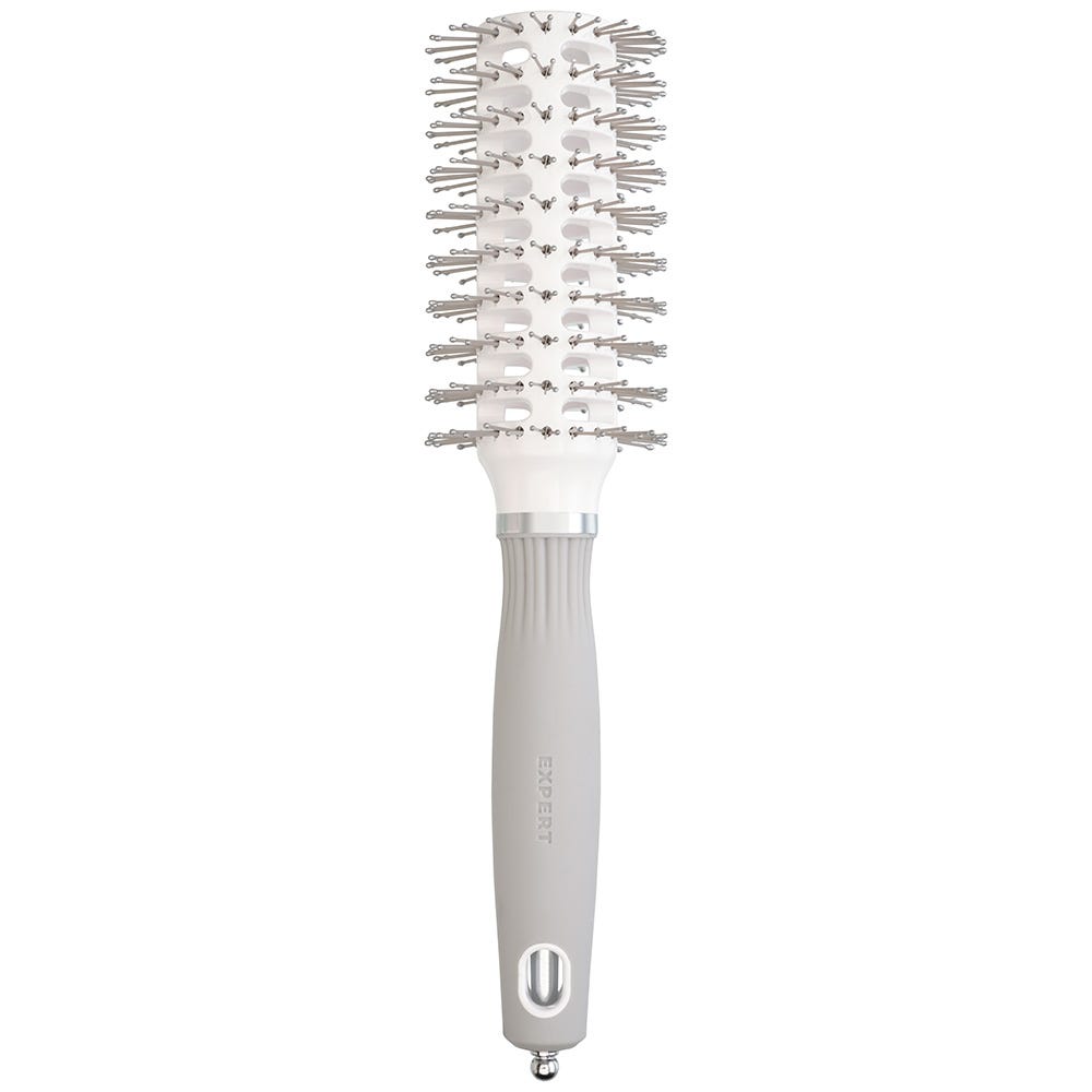 Olivia Garden VENT Double Bristles White & Grey 30 mm