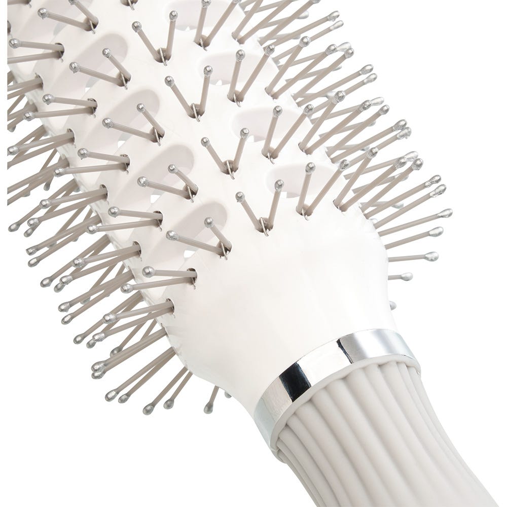 Olivia Garden VENT Double Bristles White & Grey 30 mm