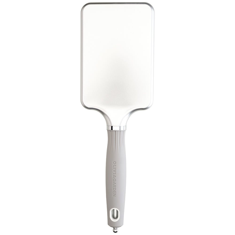 Olivia Garden RECTANGULAR Nylon Bristles Silver L
