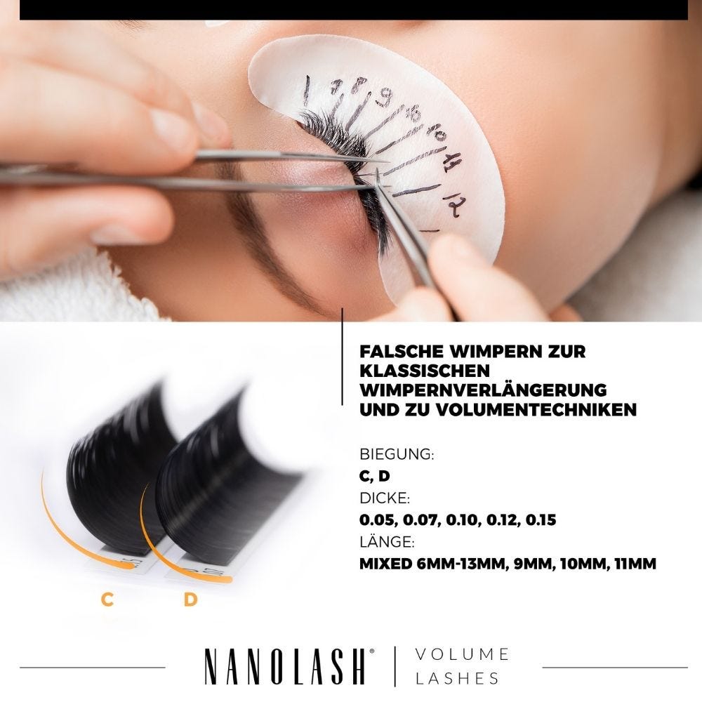 Nanolash Volume Lashes 0.05 C 11mm