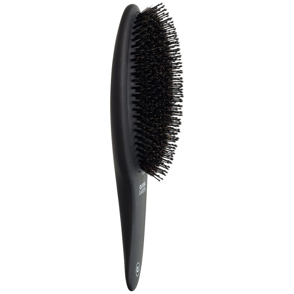 Olivia Garden Curve Boar & Nylon Bristles Matt Black