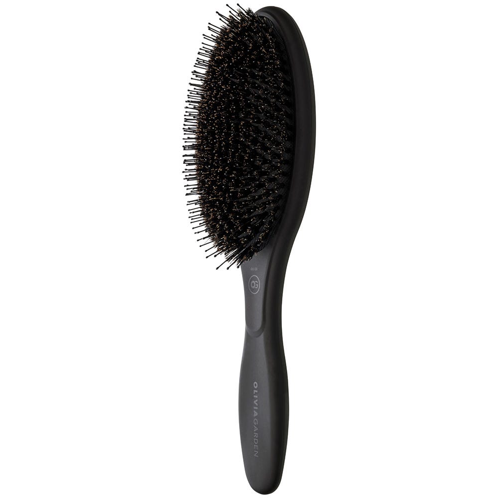 Olivia Garden Oval Boar & Nylon Bristles Black Label