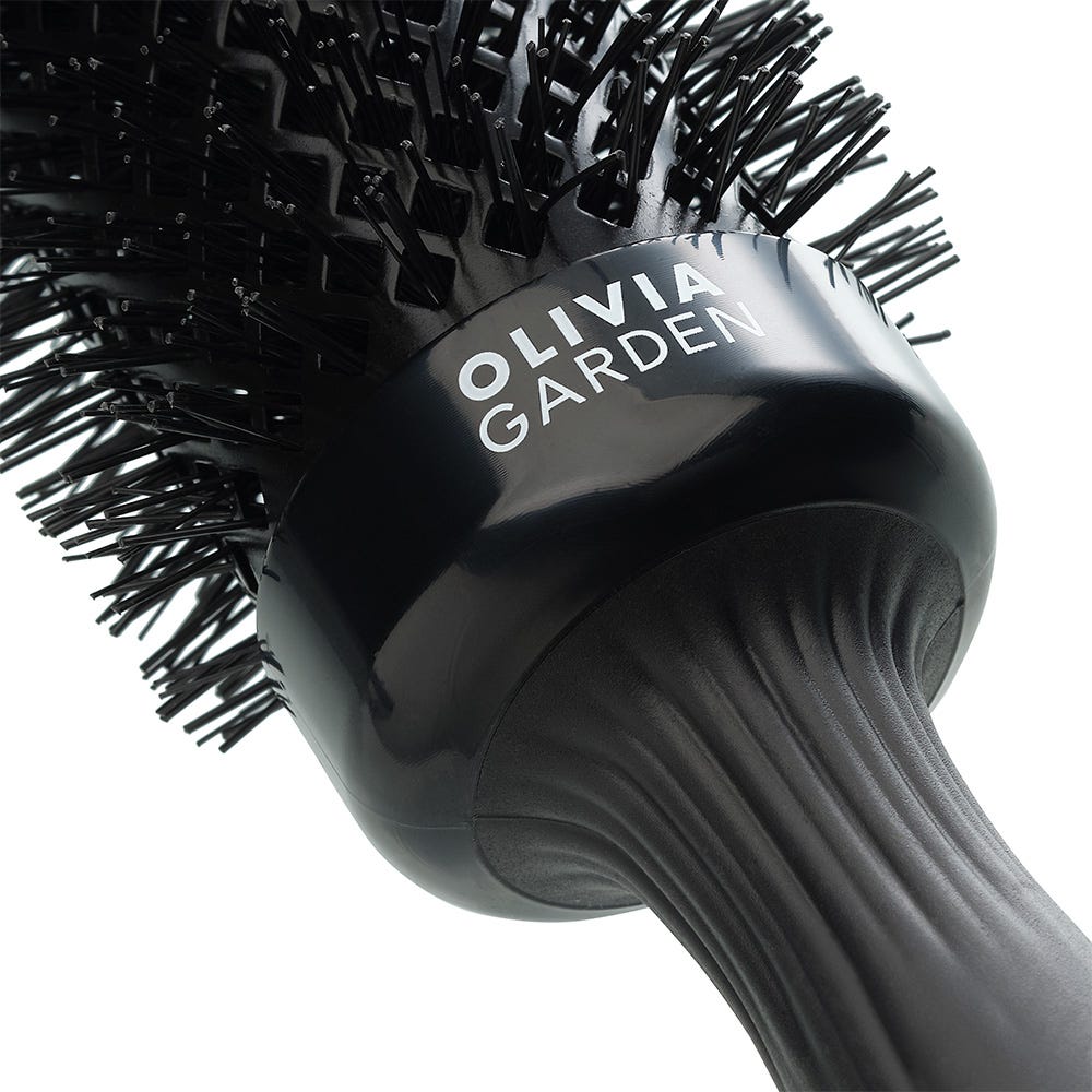 Olivia Garden Shine Wavy Bristles Black Label 25 mm Rundbürste