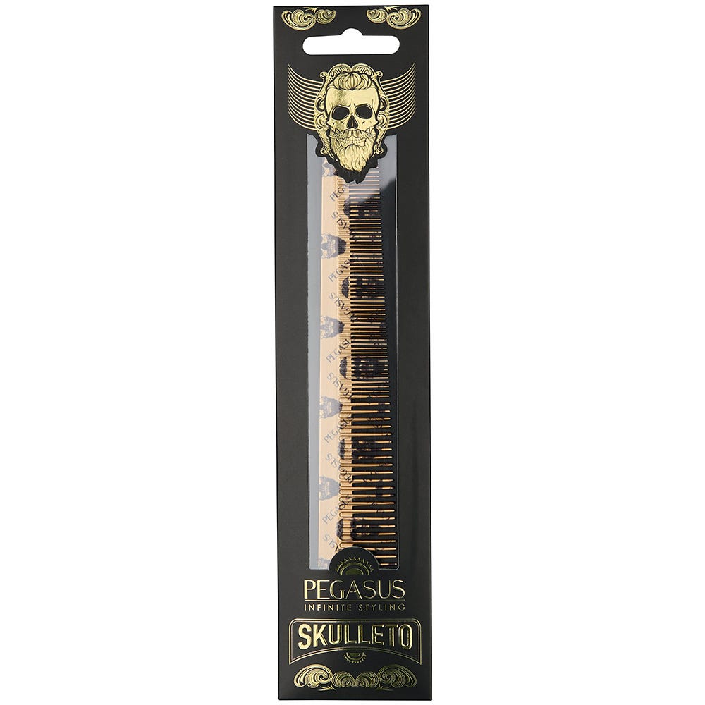 Pegasus Skulleto 303 gold Haarschneidekamm 13,0 cm
