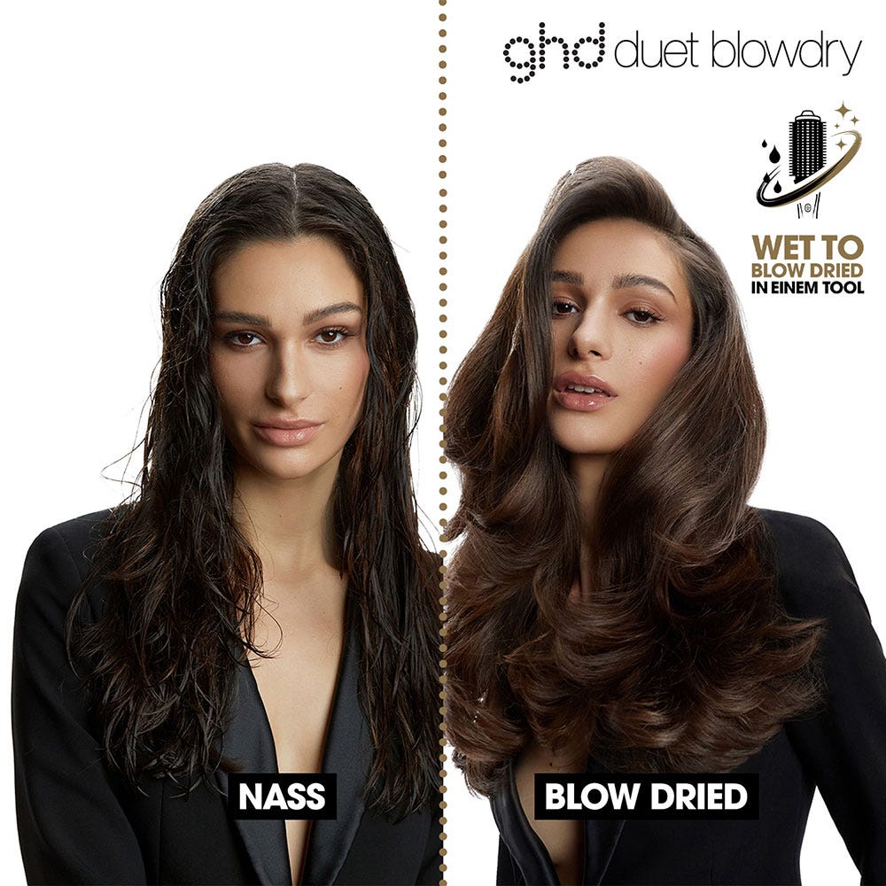 ghd duet blowdry Hair Dryer Brush weiß