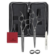 Olivia Garden SilkCut Matt Black 2er Scherenset