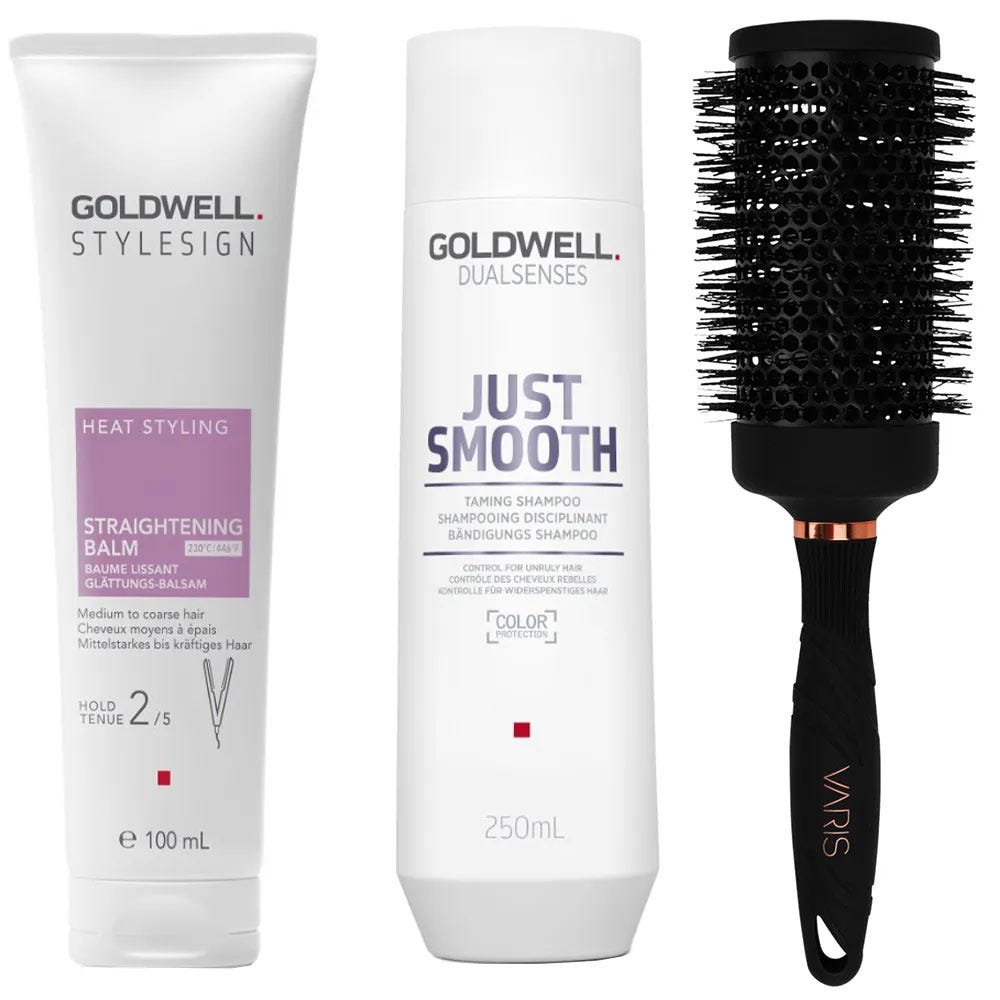 Goldwell & VARIS Glättendes Pflege & Föhn Bundle