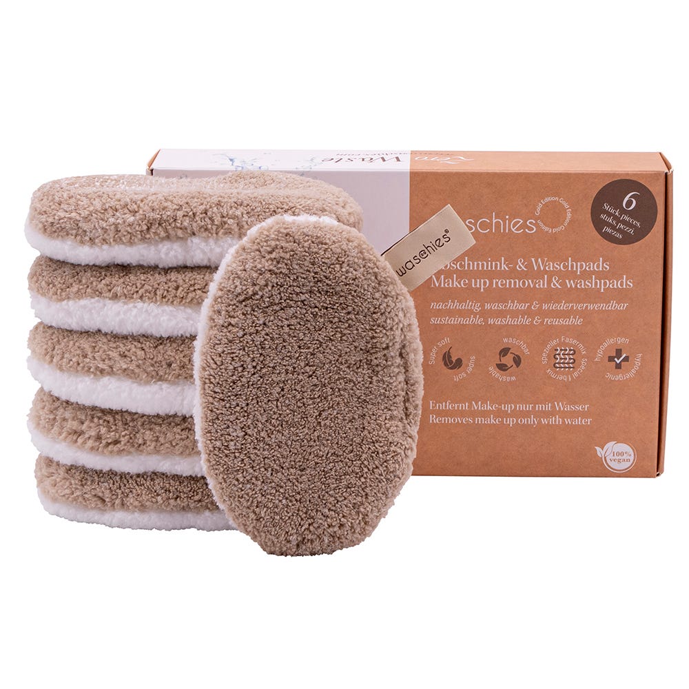 Waschies Abschminkpad Gold 6er-Set
