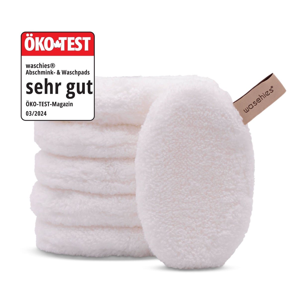 Waschies Abschminkpad White 6er-Set