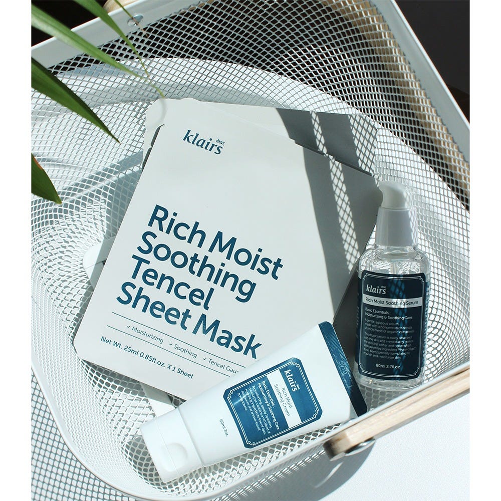 Dear, Klairs Rich Moist Soothing Tencel Sheet Mask 25 ml