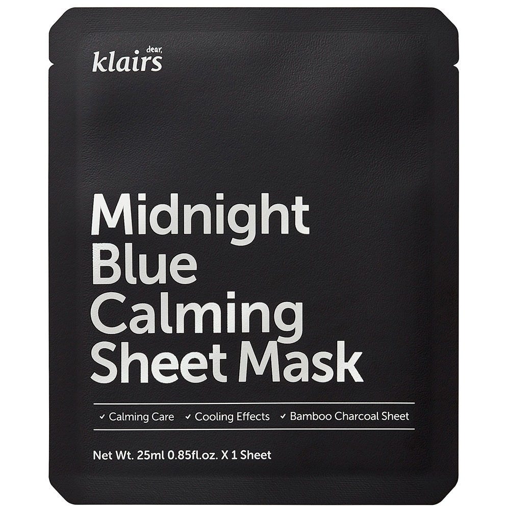 Dear, Klairs Midnight Blue Calming Sheet Mask 25 ml