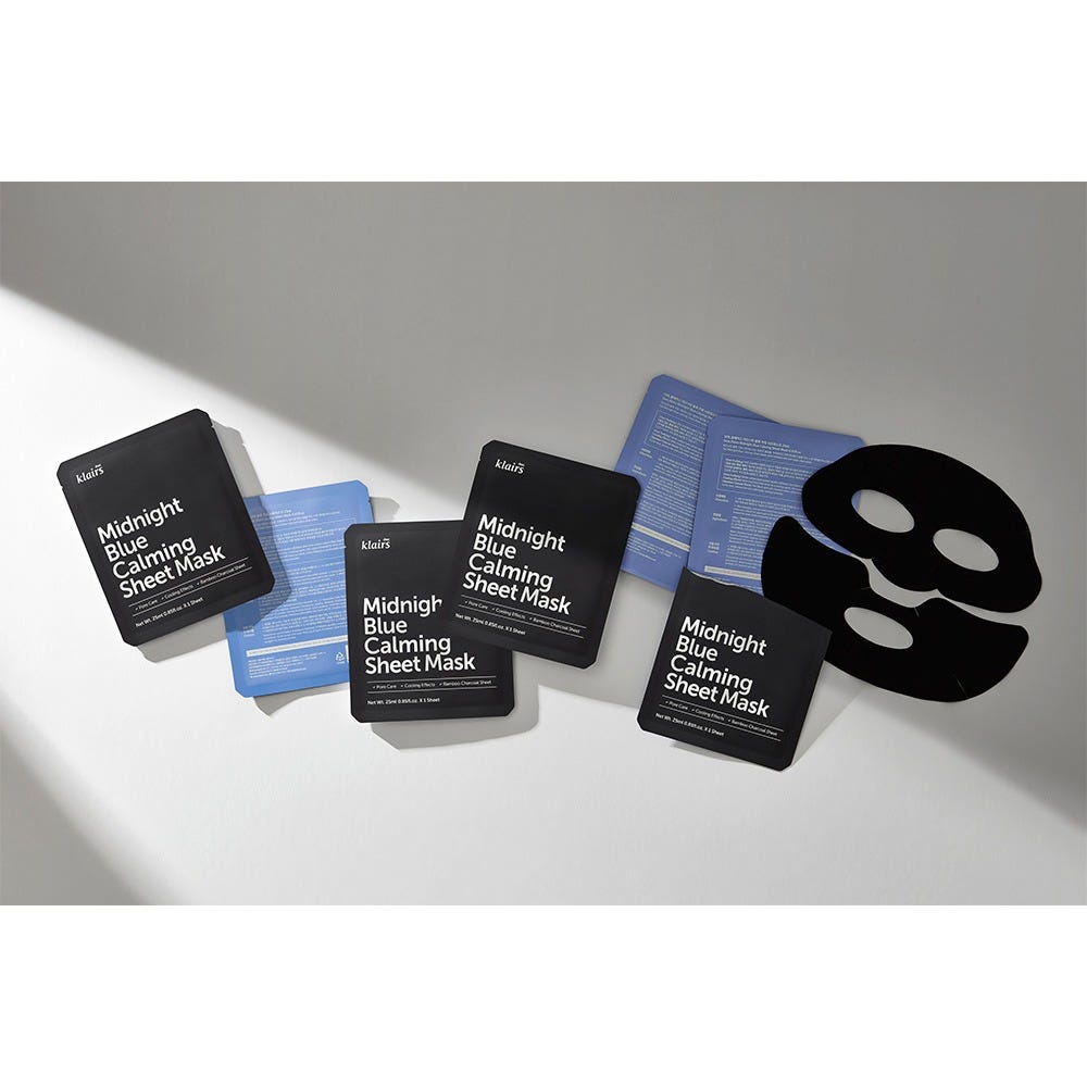 Dear, Klairs Midnight Blue Calming Sheet Mask 25 ml