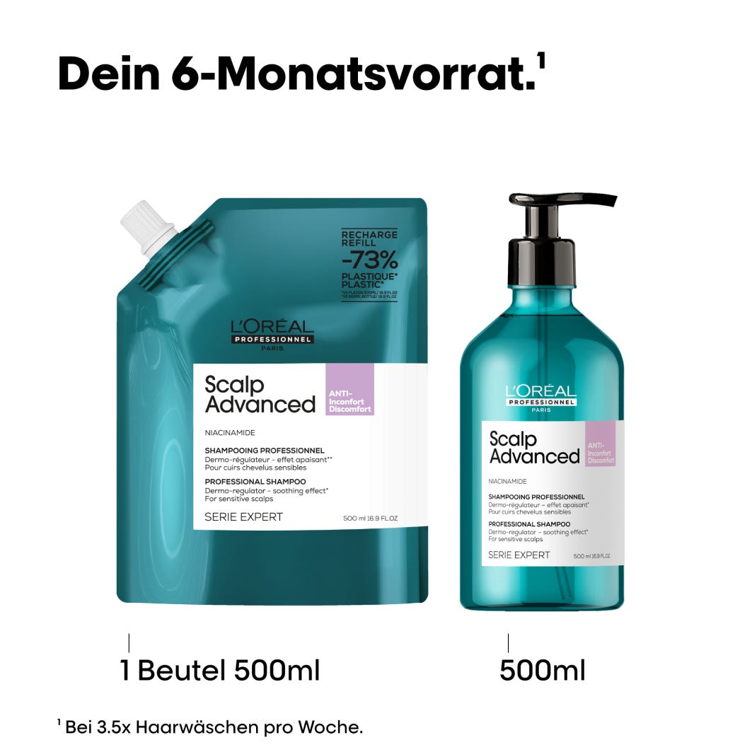 L'Oréal Professionnel Paris Série Expert Scalp Advanced Anti-Discomfort Dermo-Regulator Shampoo Refill 500 ml