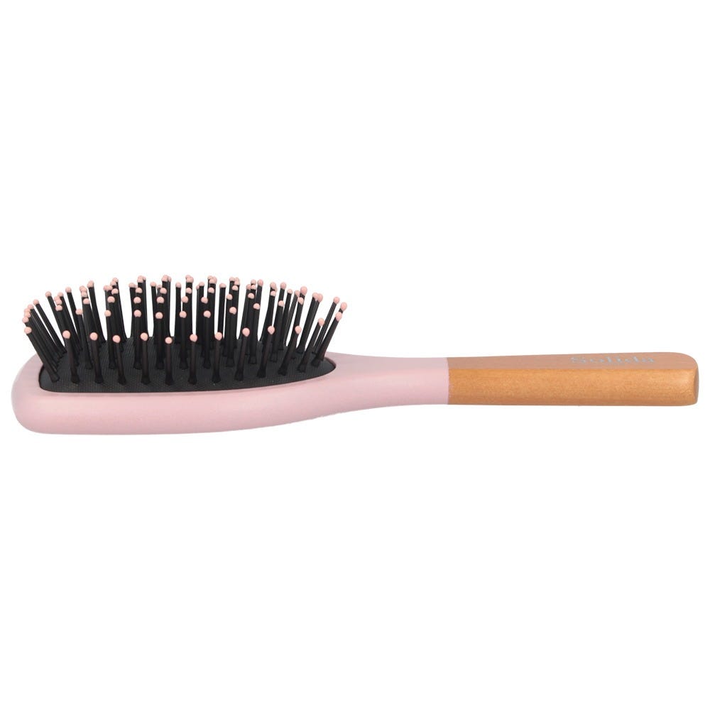 Solida Mini Paddle Brush Rosa Spitze Print