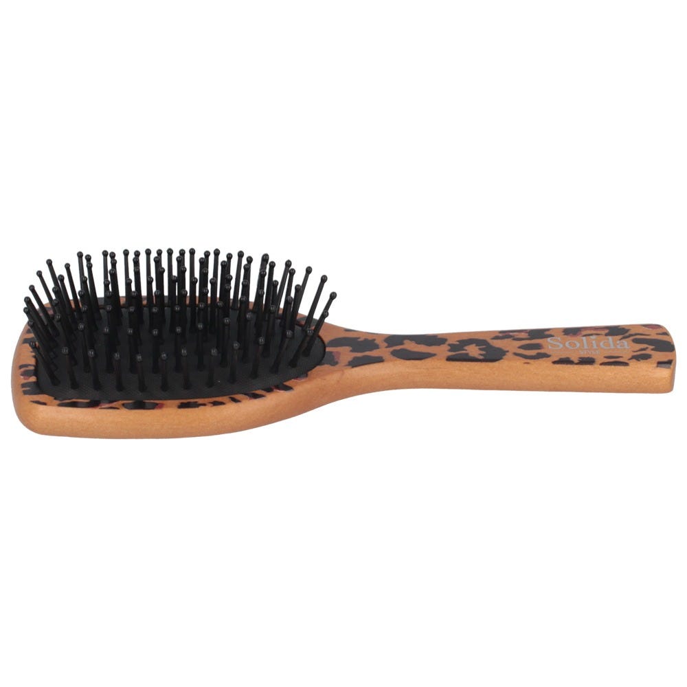 Solida Mini Paddle Brush Leopard Print