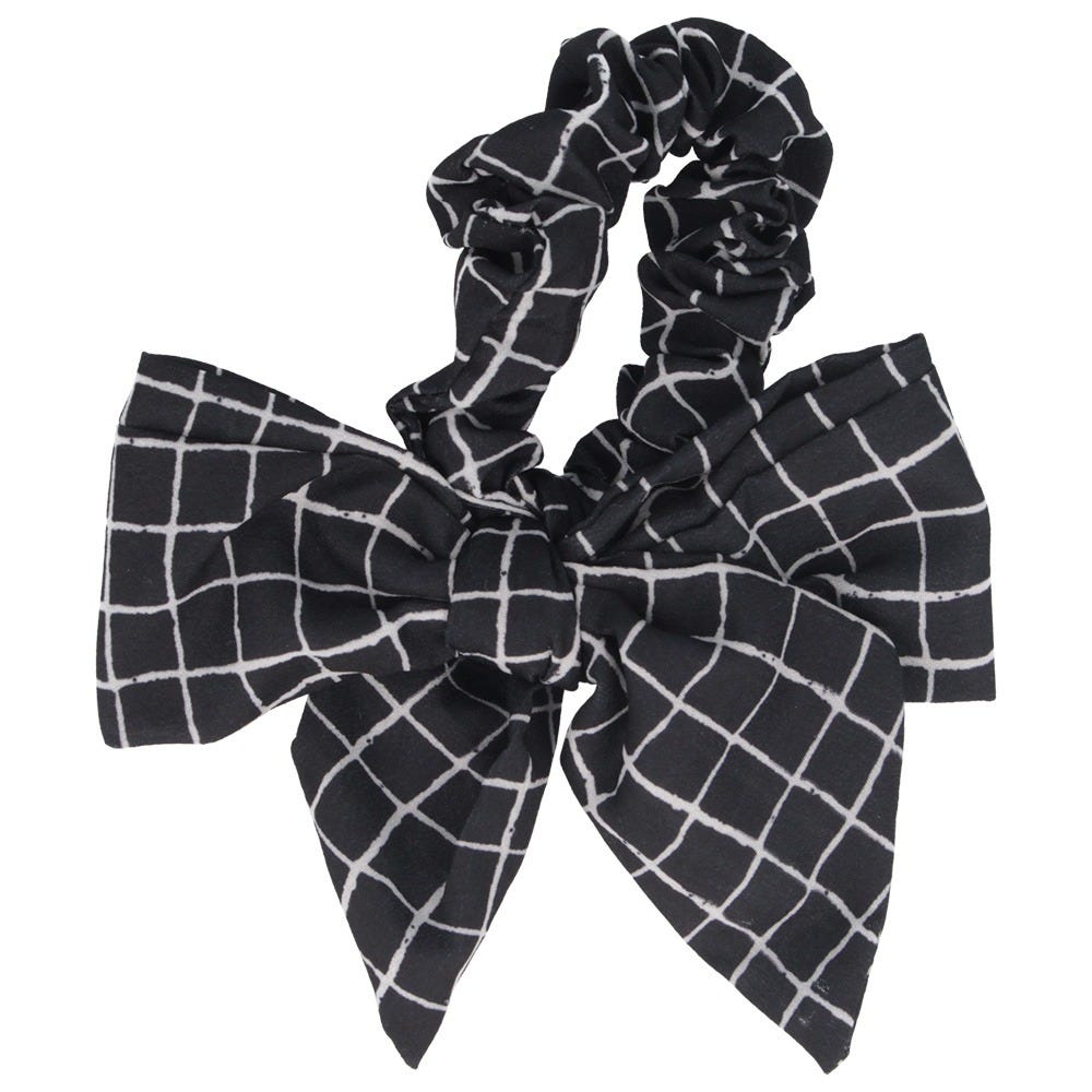 Solida Scrunchie mit Skinny Scarf schwarz/weiß