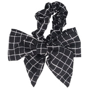 Solida Scrunchie mit Skinny Scarf schwarz/weiß