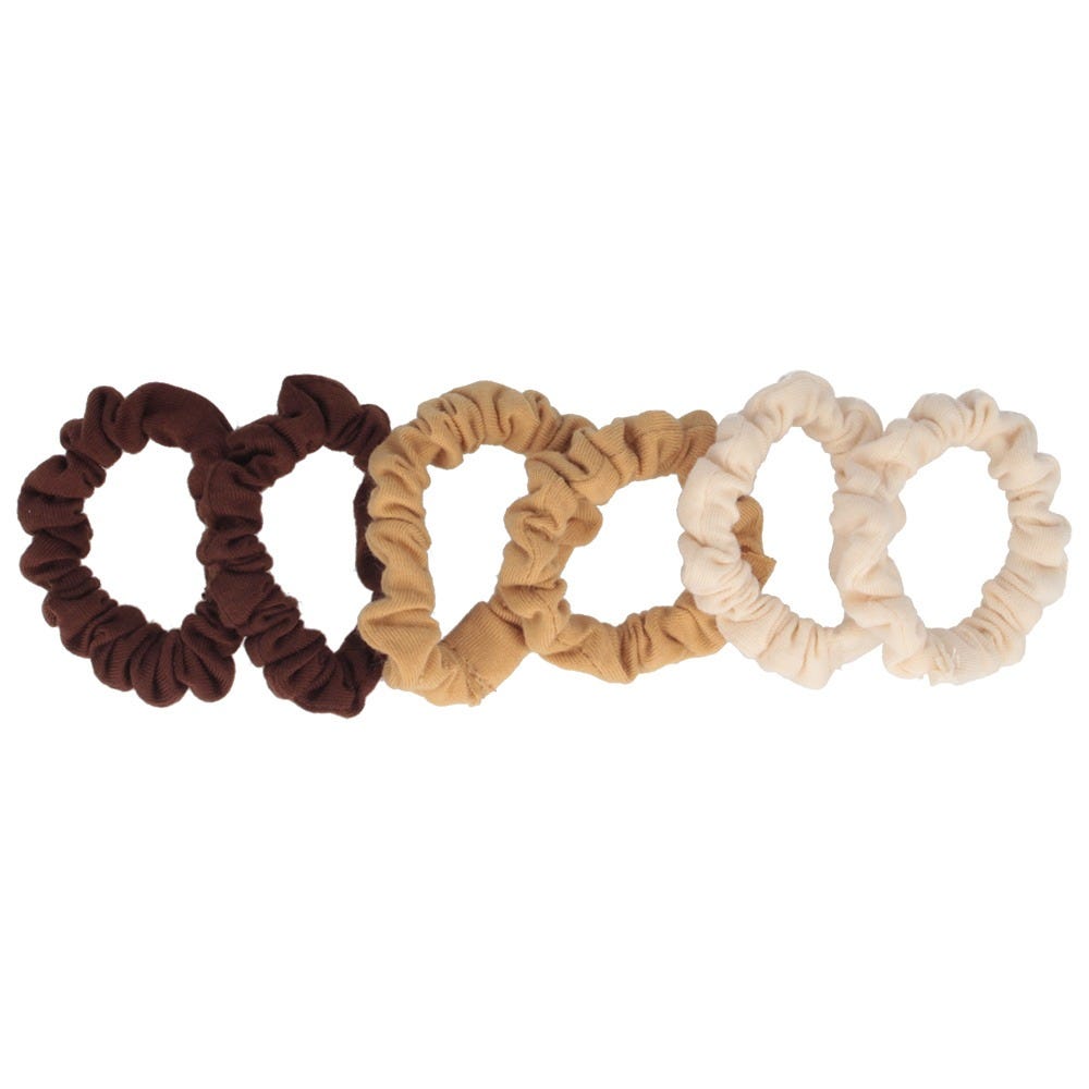 Solida Scrunchie braun 6 Stück
